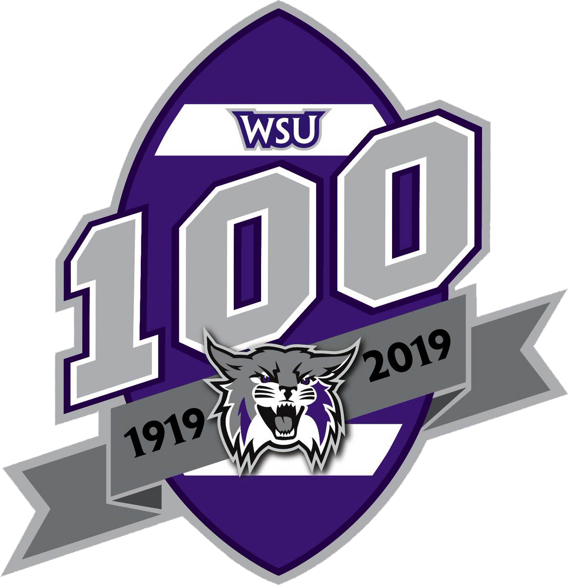 Weber State Wildcats 2019 Anniversary Logo DIY iron on transfer (heat transfer)